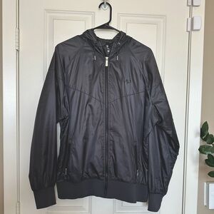 Nike wind runner jacket windbreaker women XL grey